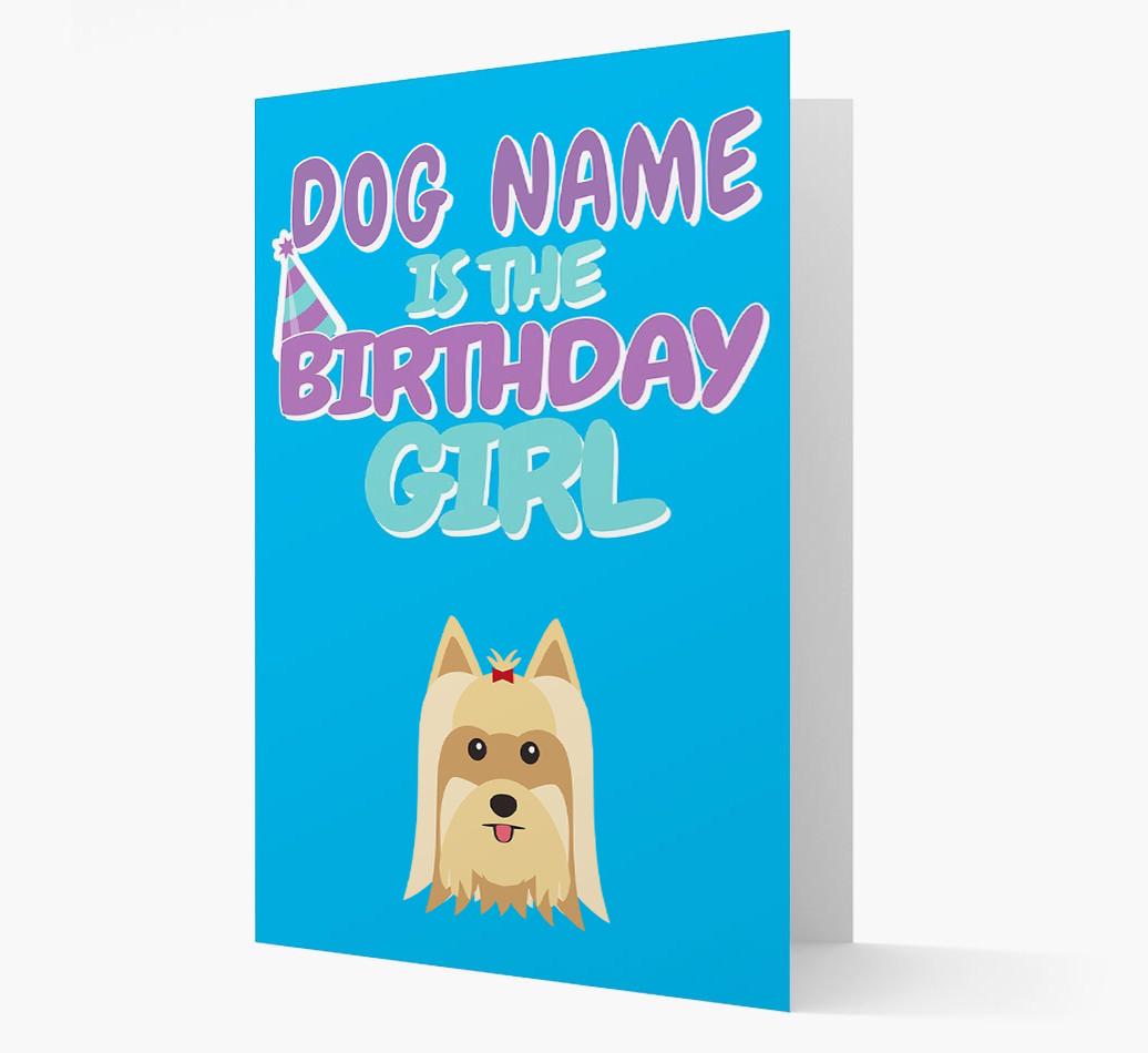 'Birthday Girl' Card with {breedFullName} Icon