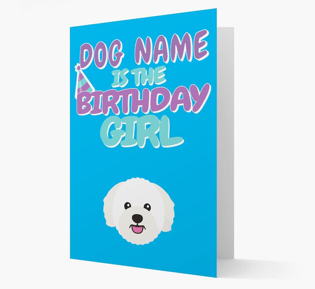 'Birthday Girl' Card with {breedFullName} Icon