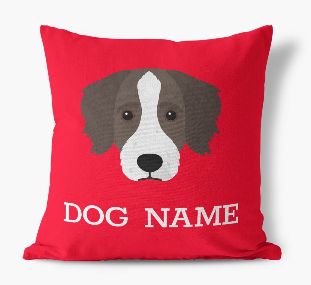 {dogsName}'s Icon: Personalised {breedFullName} Canvas Cushion