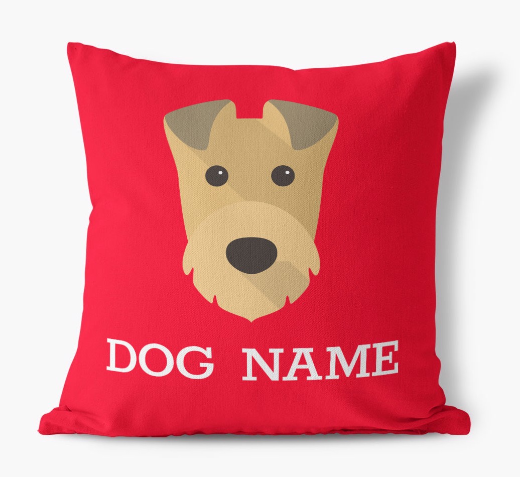 {dogsName}'s Icon: Personalised {breedFullName} Canvas Cushion