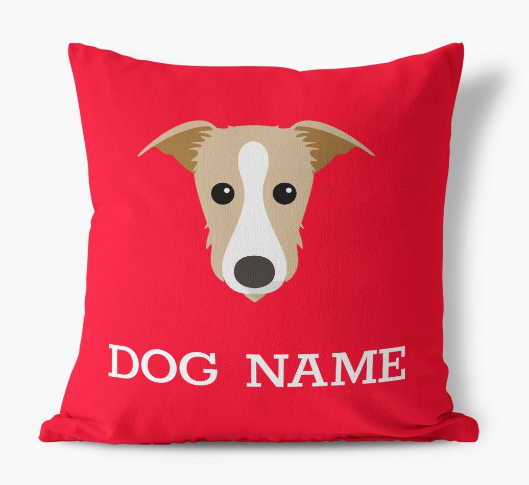{dogsName}'s Icon: Personalised {breedFullName} Canvas Cushion
