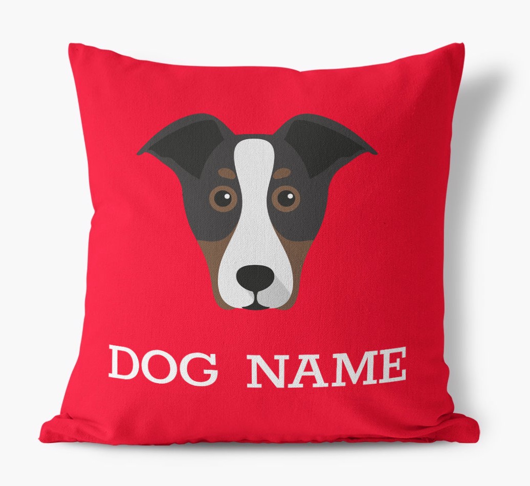 {dogsName}'s Icon: Personalised {breedFullName} Canvas Cushion