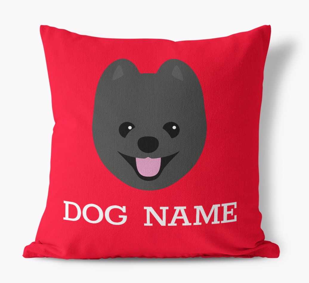 {dogsName}'s Icon: Personalised {breedFullName} Canvas Cushion