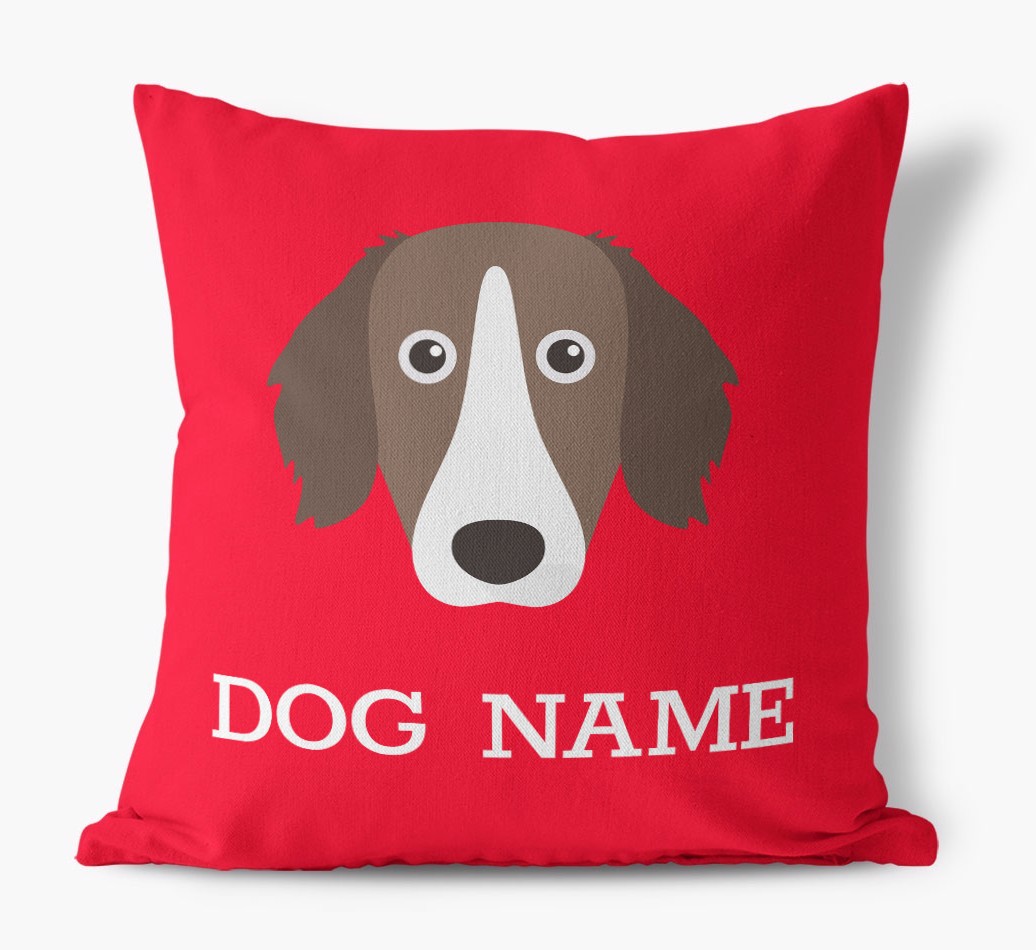 {dogsName}'s Icon: Personalised {breedFullName} Canvas Cushion