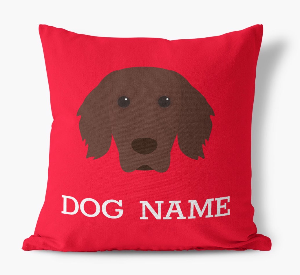 {dogsName}'s Icon: Personalised {breedFullName} Canvas Cushion