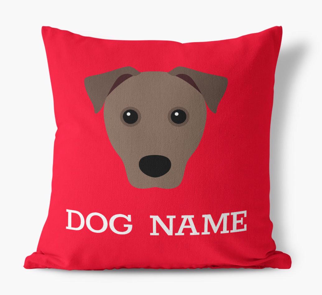 {dogsName}'s Icon: Personalized {breedFullName} Canvas Pillow
