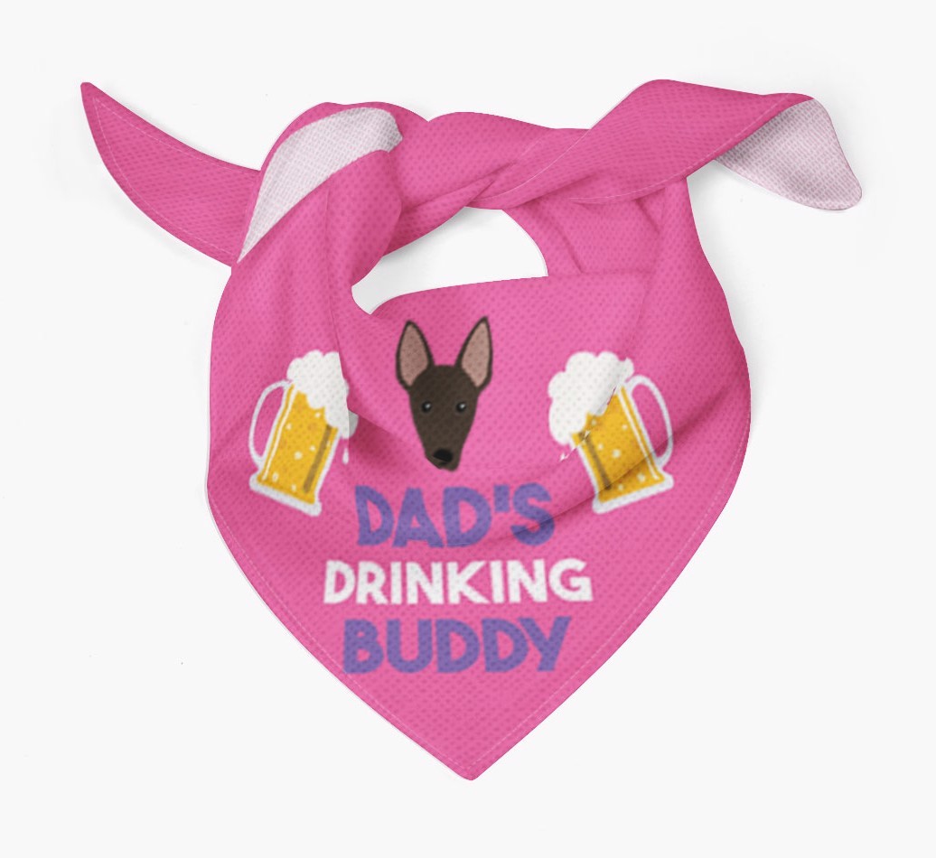 Dad's Drinking Buddy : Personalised {breedFullName} Bandana