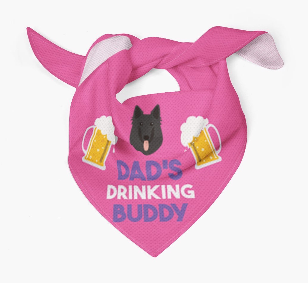 Dad's Drinking Buddy : Personalised {breedFullName} Bandana