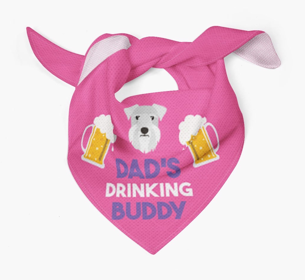 Dad's Drinking Buddy : Personalised {breedFullName} Bandana