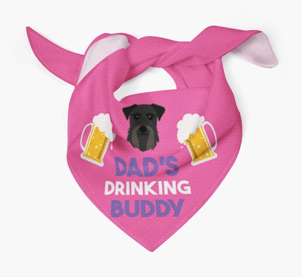 Dad's Drinking Buddy : Personalised {breedFullName} Bandana