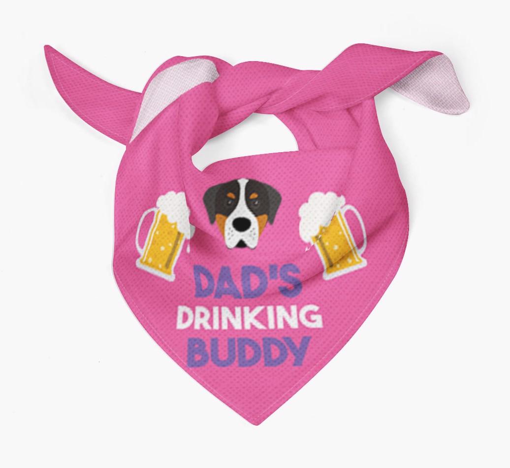 Dad's Drinking Buddy : Personalised {breedFullName} Bandana