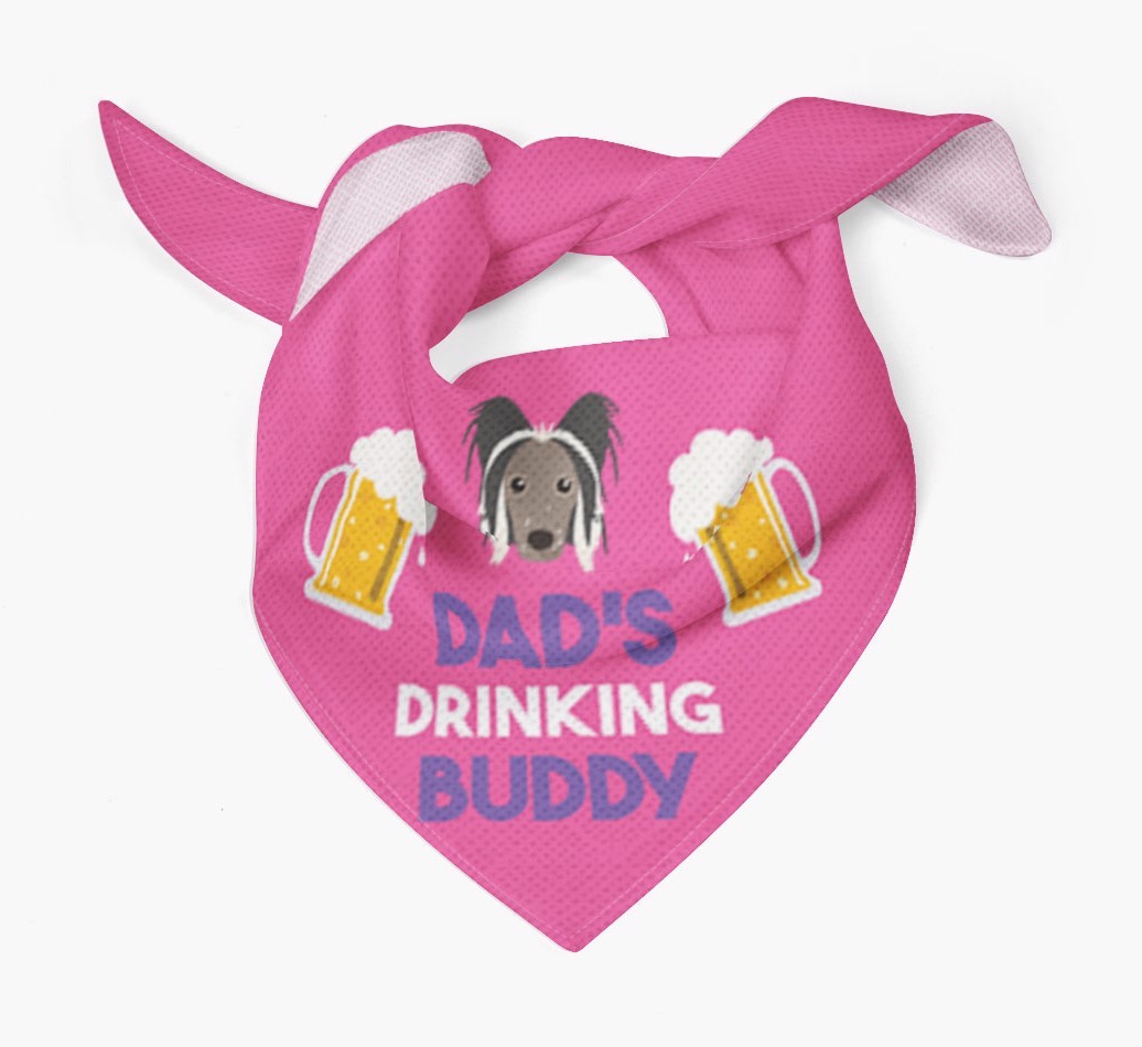 Dad's Drinking Buddy : Personalised {breedFullName} Bandana