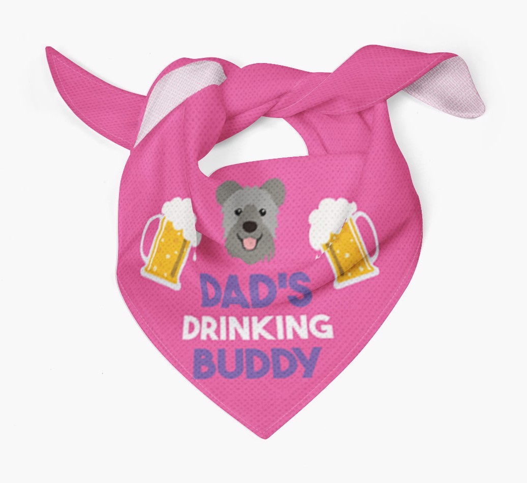 Dad's Drinking Buddy : Personalised {breedFullName} Bandana