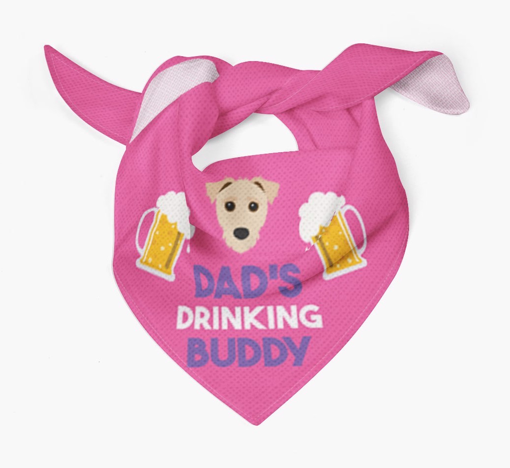 Dad's Drinking Buddy : Personalised {breedFullName} Bandana