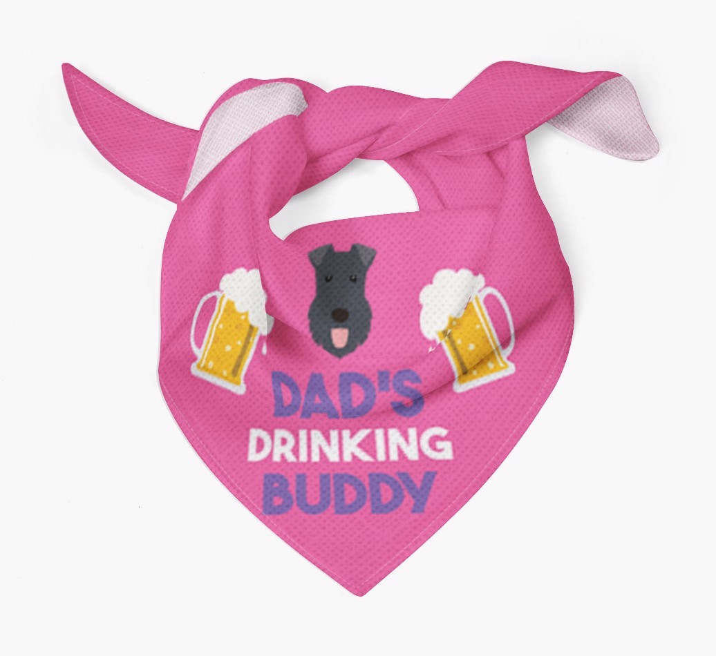 Dad's Drinking Buddy : Personalised {breedFullName} Bandana