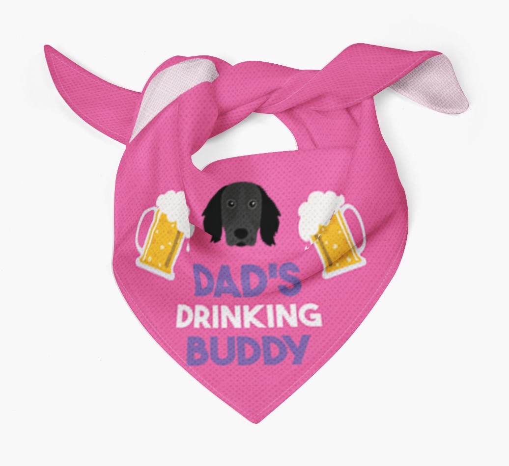 Dad's Drinking Buddy : Personalised {breedFullName} Bandana