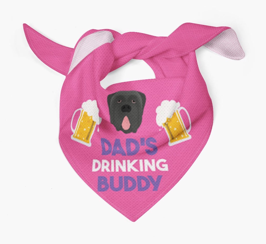 Dad's Drinking Buddy : Personalised {breedFullName} Bandana