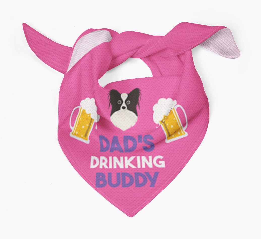 Dad's Drinking Buddy : Personalised {breedFullName} Bandana