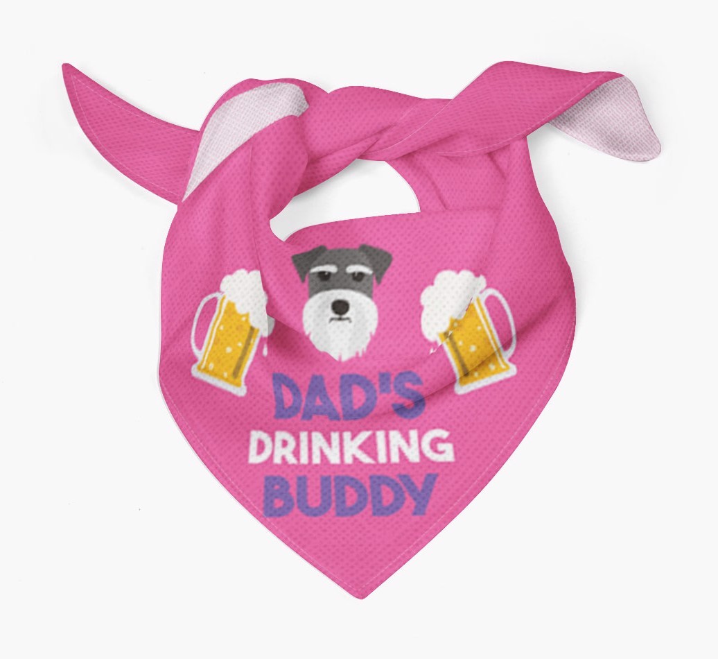Dad's Drinking Buddy : Personalised {breedFullName} Bandana