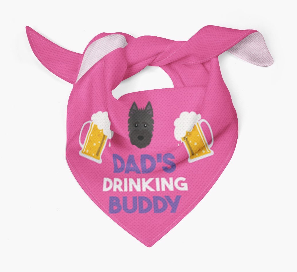 Dad's Drinking Buddy : Personalised {breedFullName} Bandana