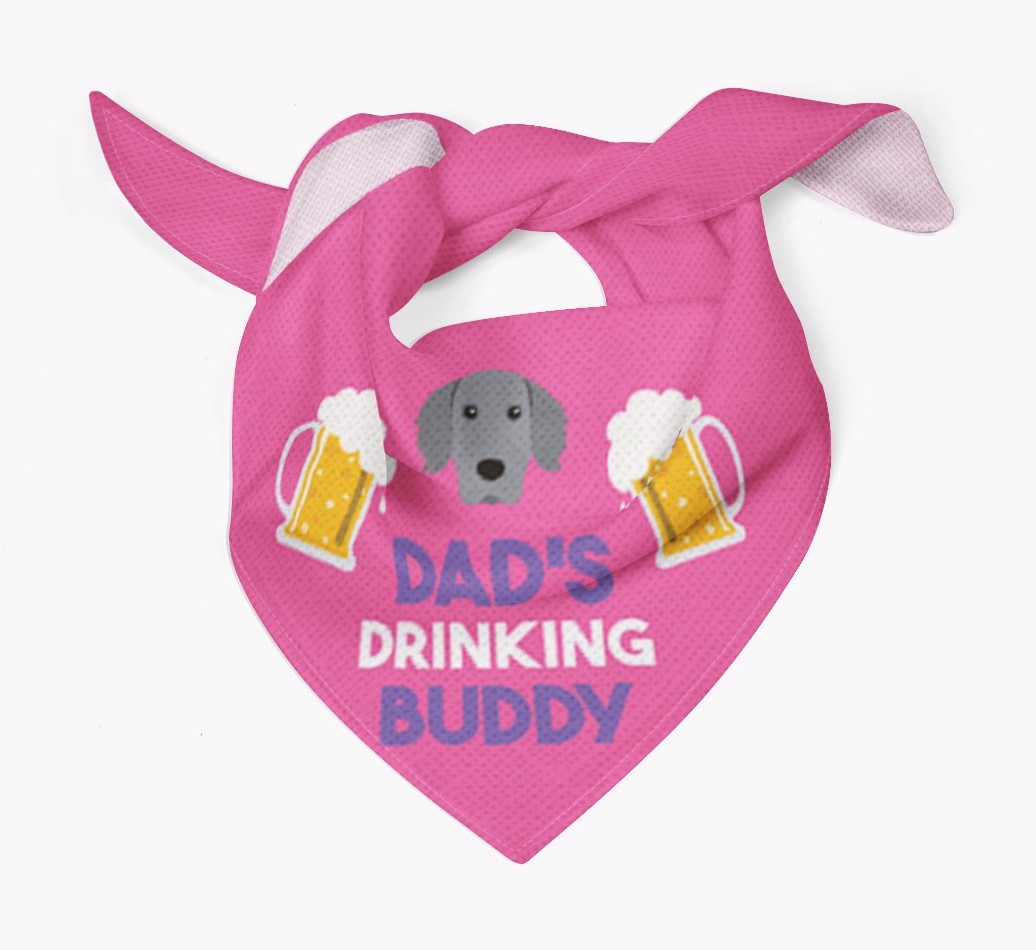 Dad's Drinking Buddy : Personalised {breedFullName} Bandana