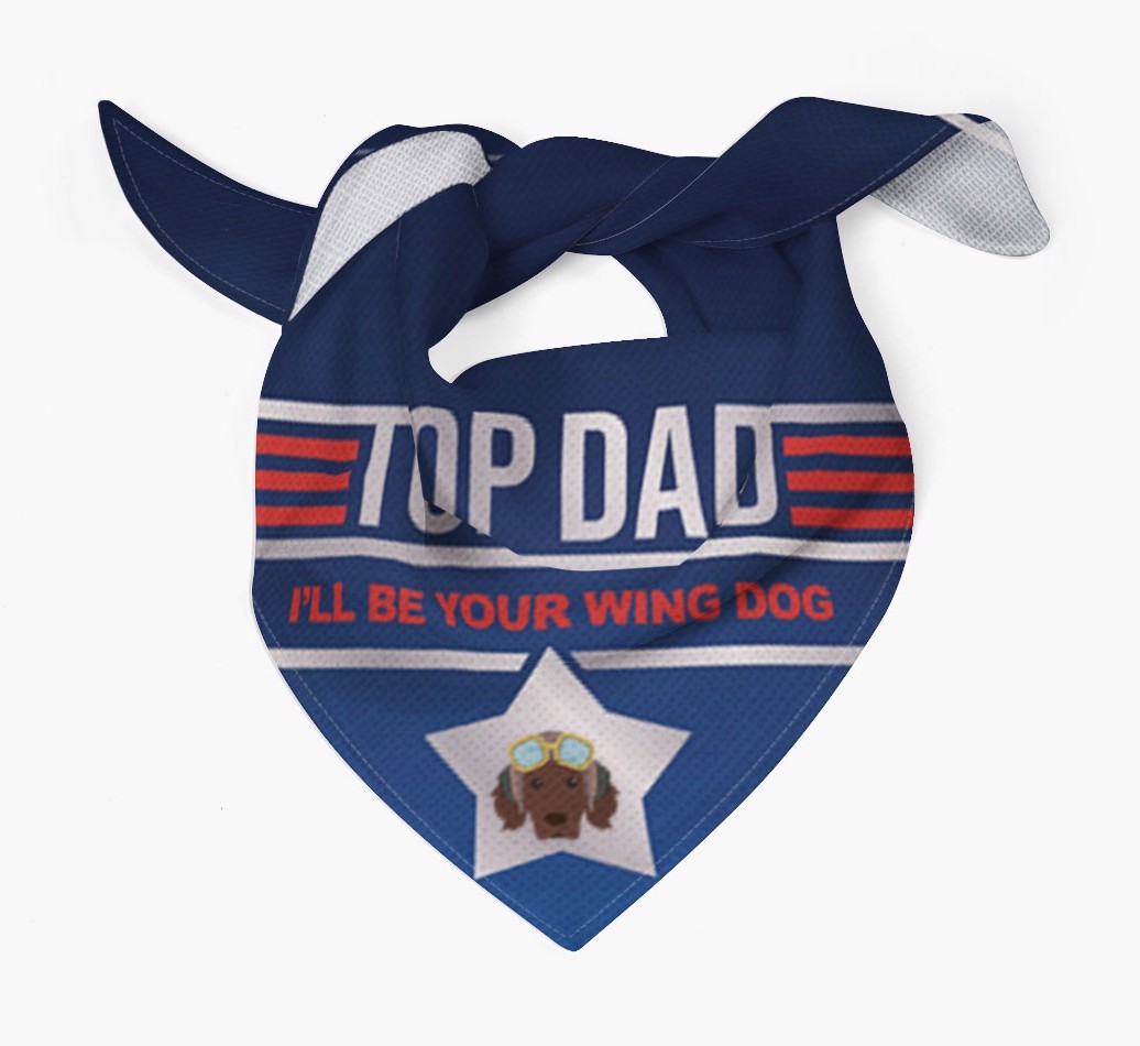 Top Dad: Personalised {breedFullName} Bandana