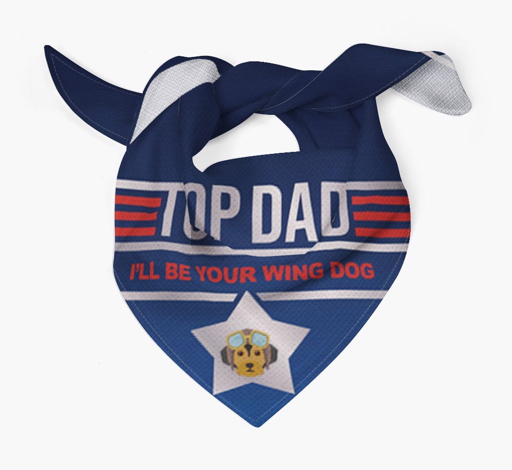 Top Dad: Personalised {breedFullName} Bandana