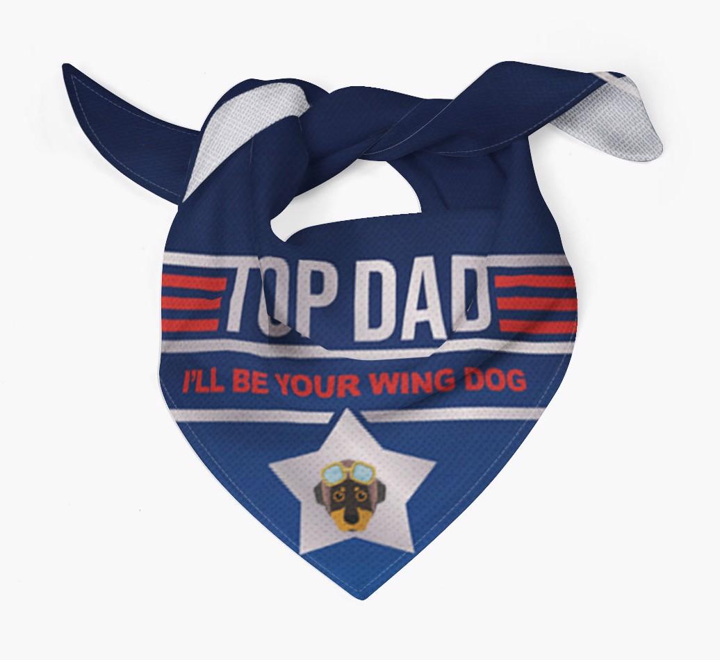 Top Dad - Wing Dog : Personalized {breedFullName} Bandana