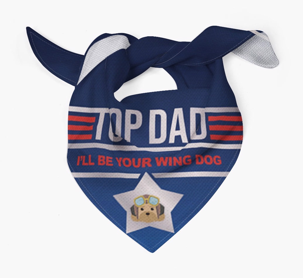 Top Dad - Wing Dog : Personalized {breedFullName} Bandana