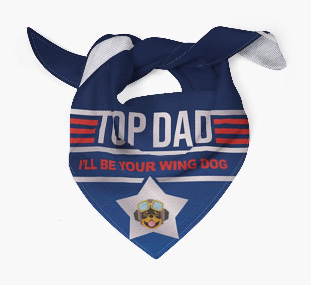 Top Dad - Wing Dog : Personalized {breedFullName} Bandana