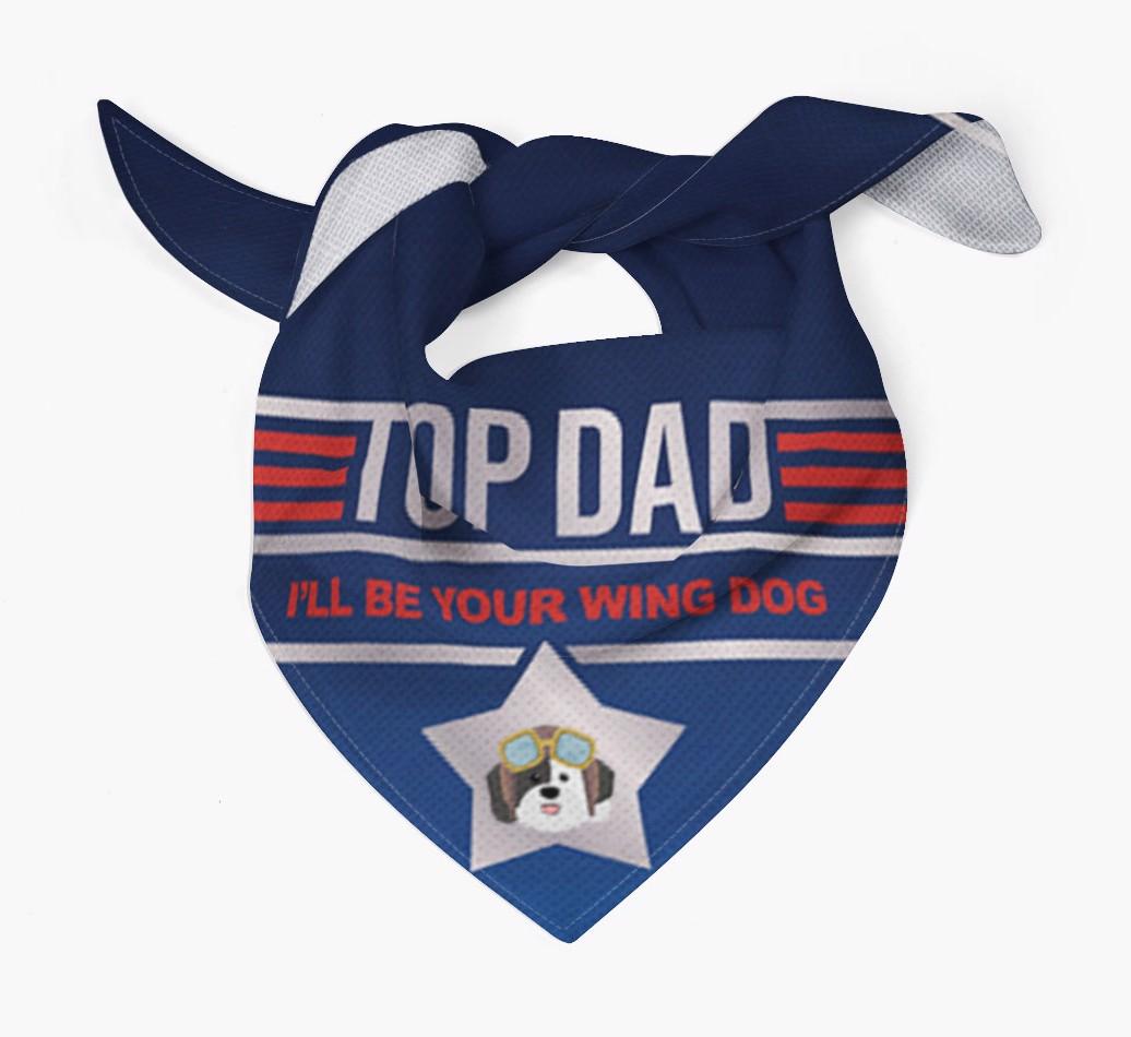 Top Dad - Wing Dog : Personalized {breedFullName} Bandana
