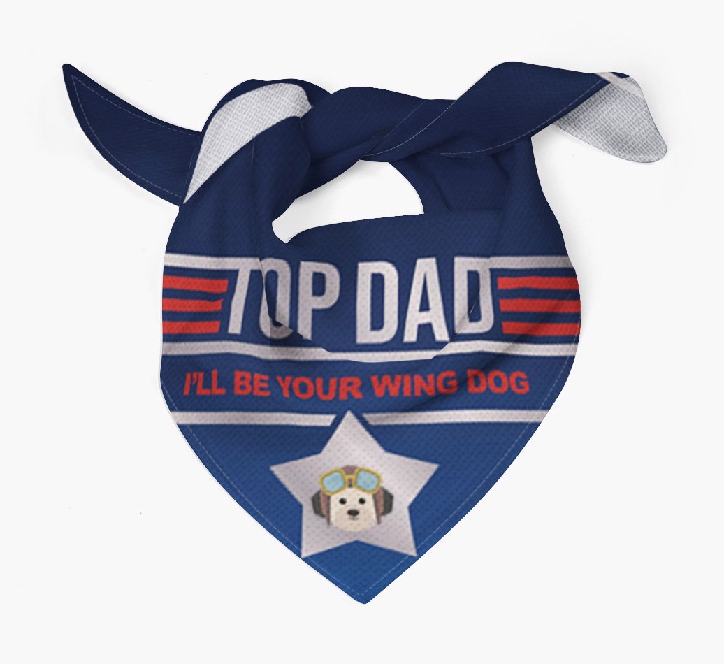 Top Dad - Wing Dog : Personalized {breedFullName} Bandana