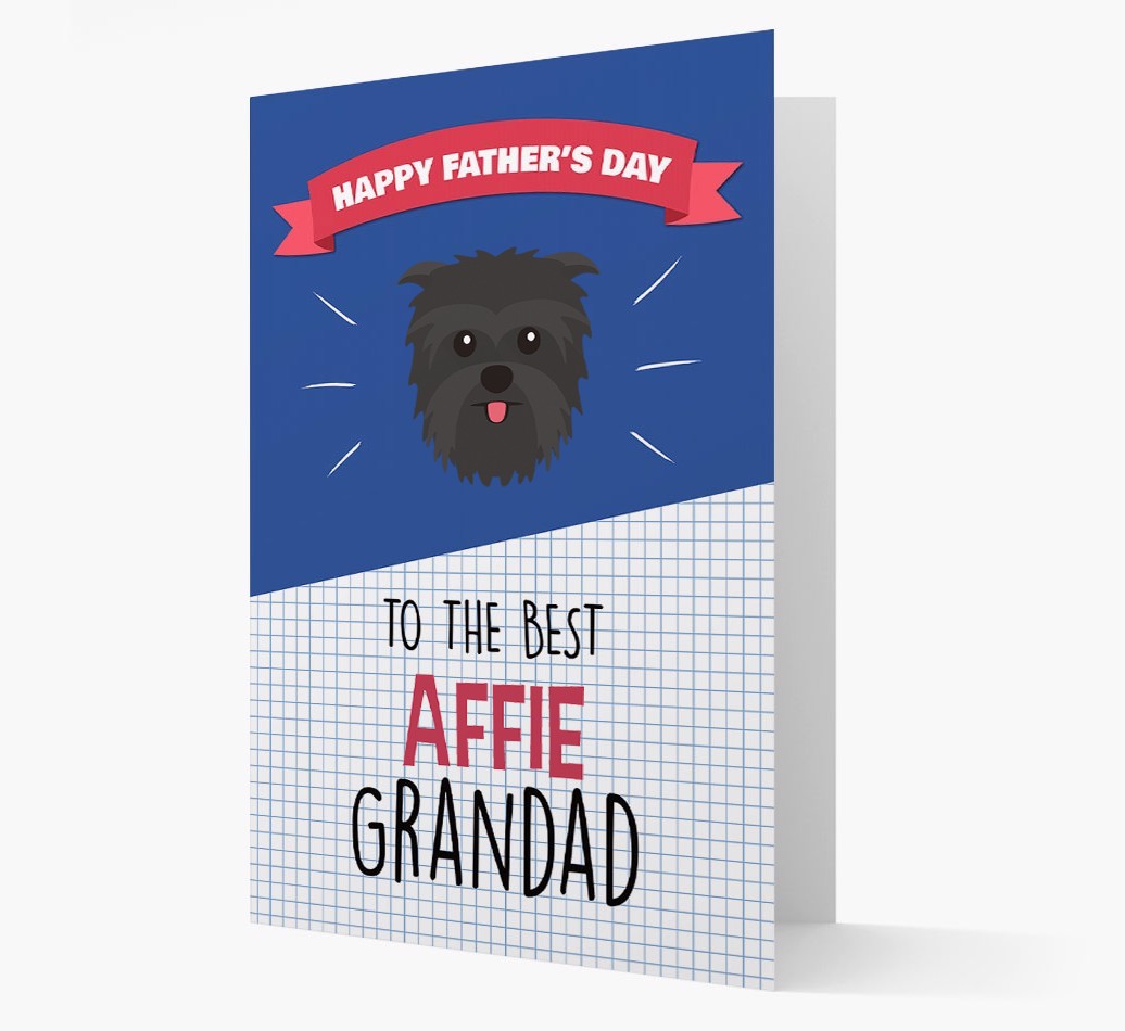 'Best {breedCommonName} Grandad' Card with {breedFullName} Icon