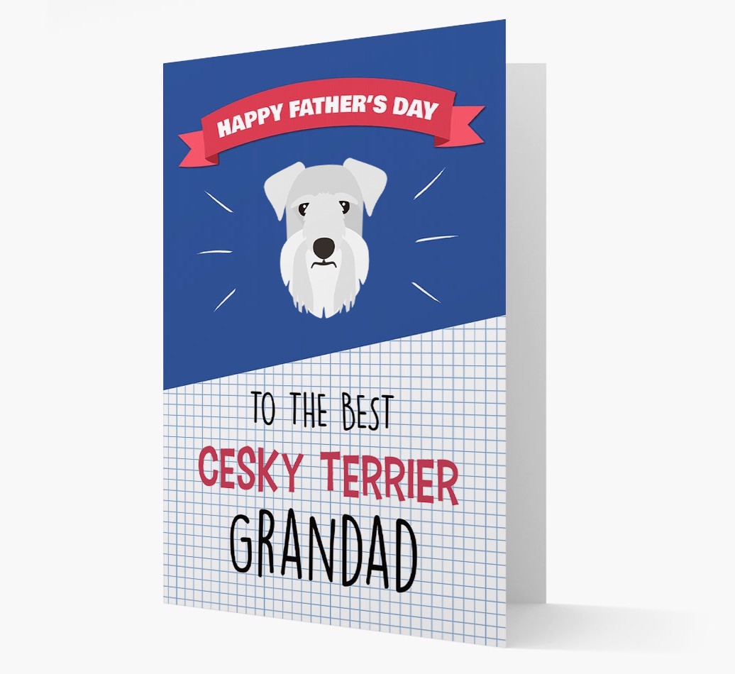 'Best {breedCommonName} Grandad' Card with {breedFullName} Icon
