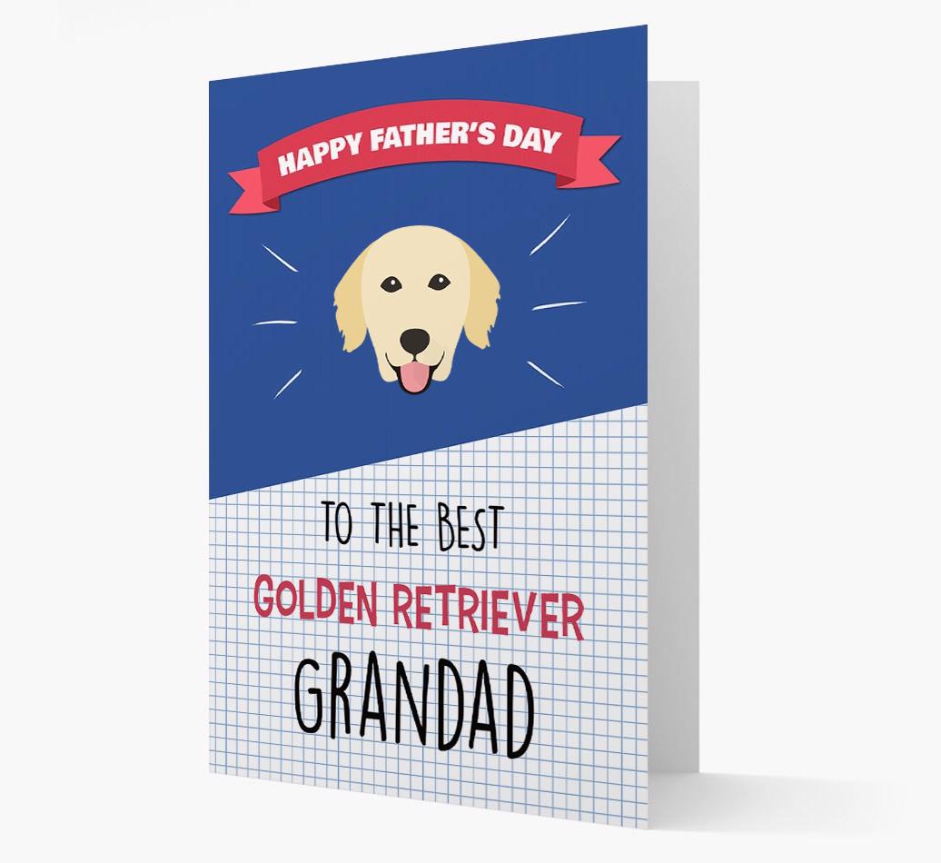 'Best {breedCommonName} Grandad' Card with {breedFullName} Icon