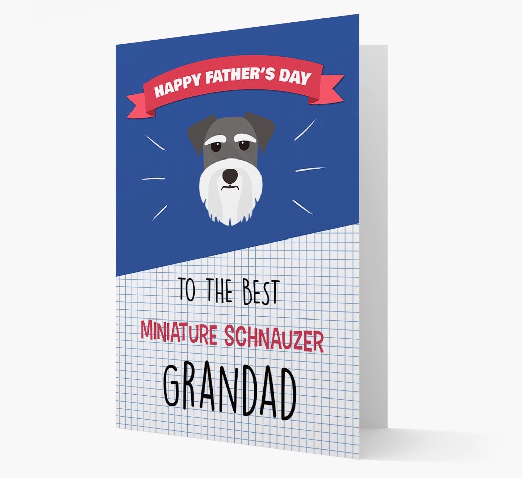 'Best {breedCommonName} Grandad' Card with {breedFullName} Icon