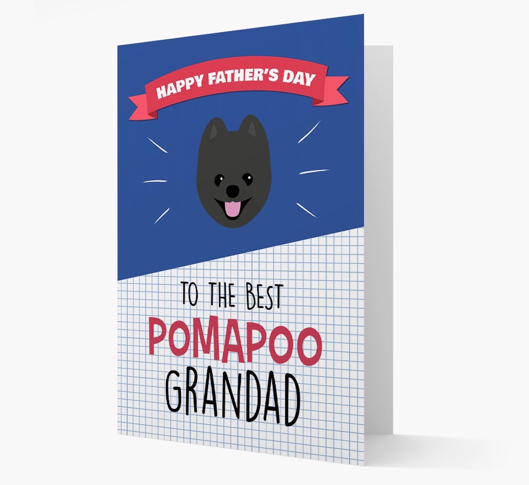 'Best {breedCommonName} Grandad' Card with {breedFullName} Icon