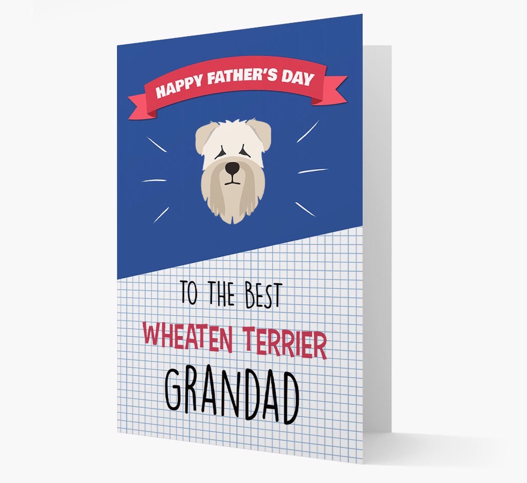 'Best {breedCommonName} Grandad' Card with {breedFullName} Icon