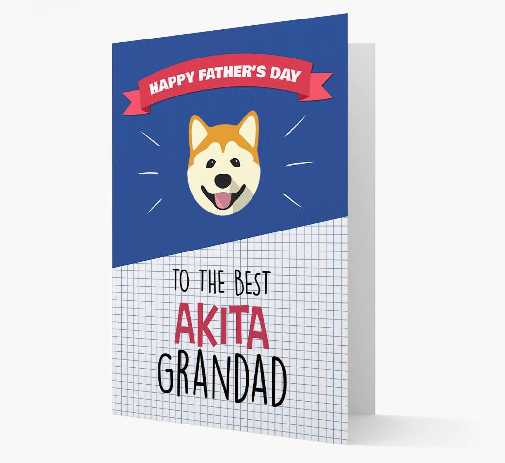 'Best {breedCommonName} Grandad' Card with {breedFullName} Icon