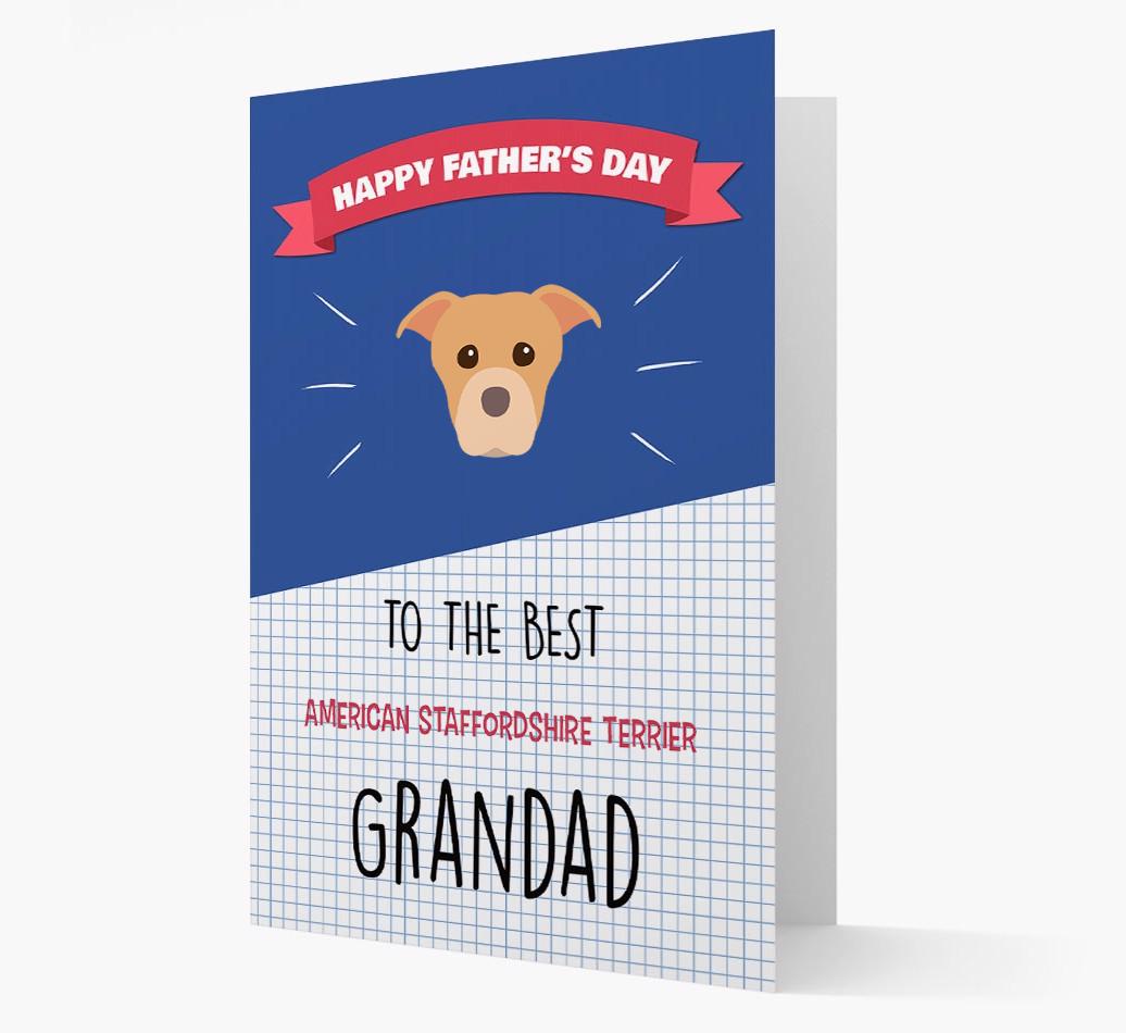 'Best {breedCommonName} Grandad' Card with {breedFullName} Icon