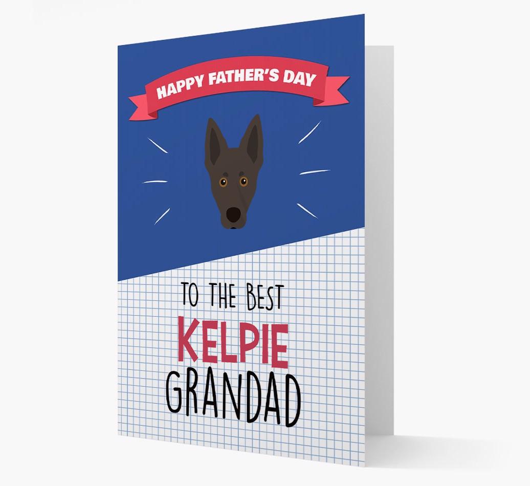'Best {breedCommonName} Grandad' Card with {breedFullName} Icon