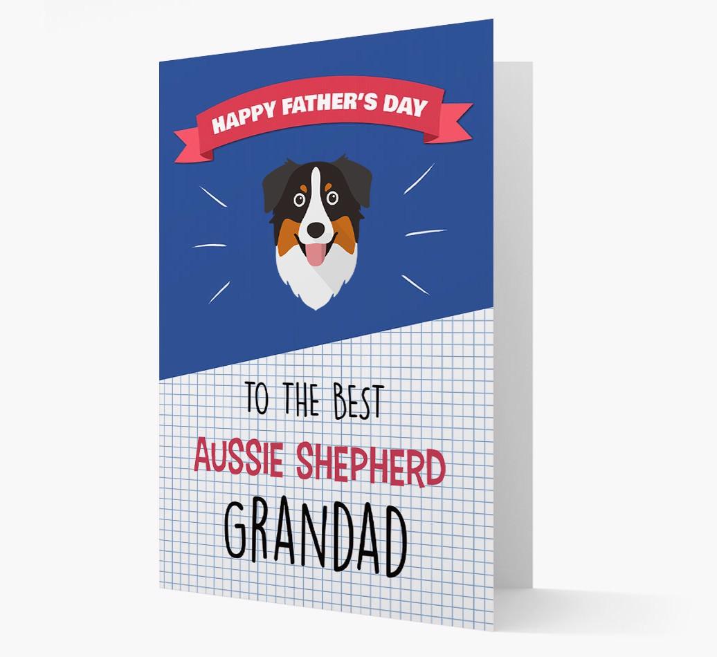'Best {breedCommonName} Grandad' Card with {breedFullName} Icon