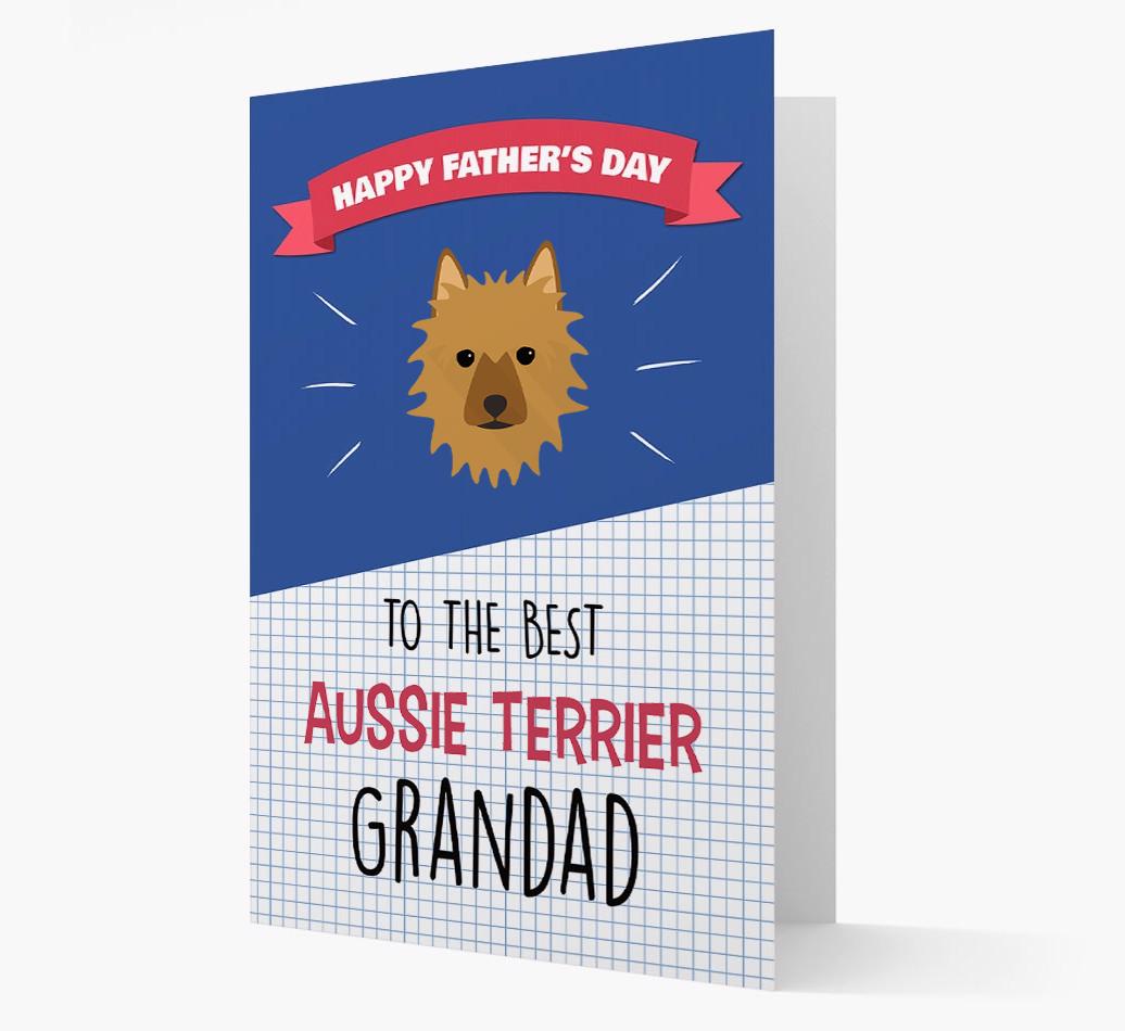 'Best {breedCommonName} Grandad' Card with {breedFullName} Icon