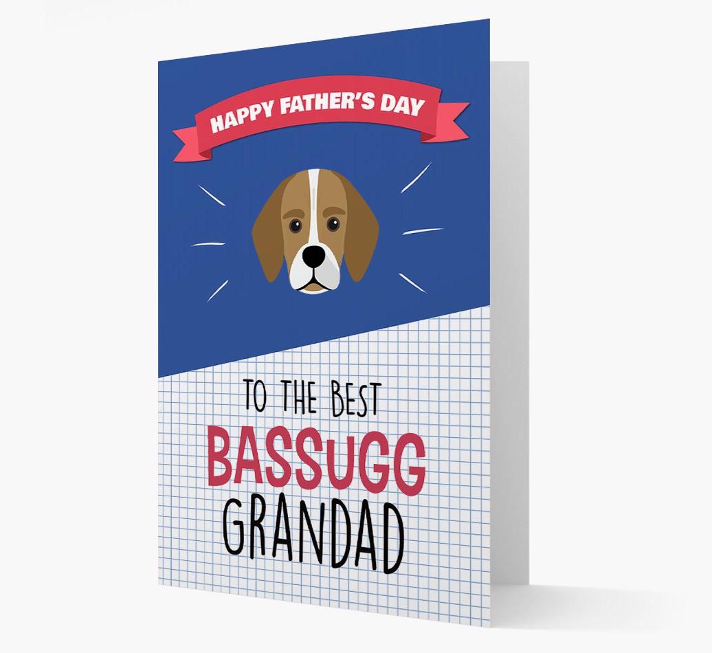 'Best {breedCommonName} Grandad' Card with {breedFullName} Icon