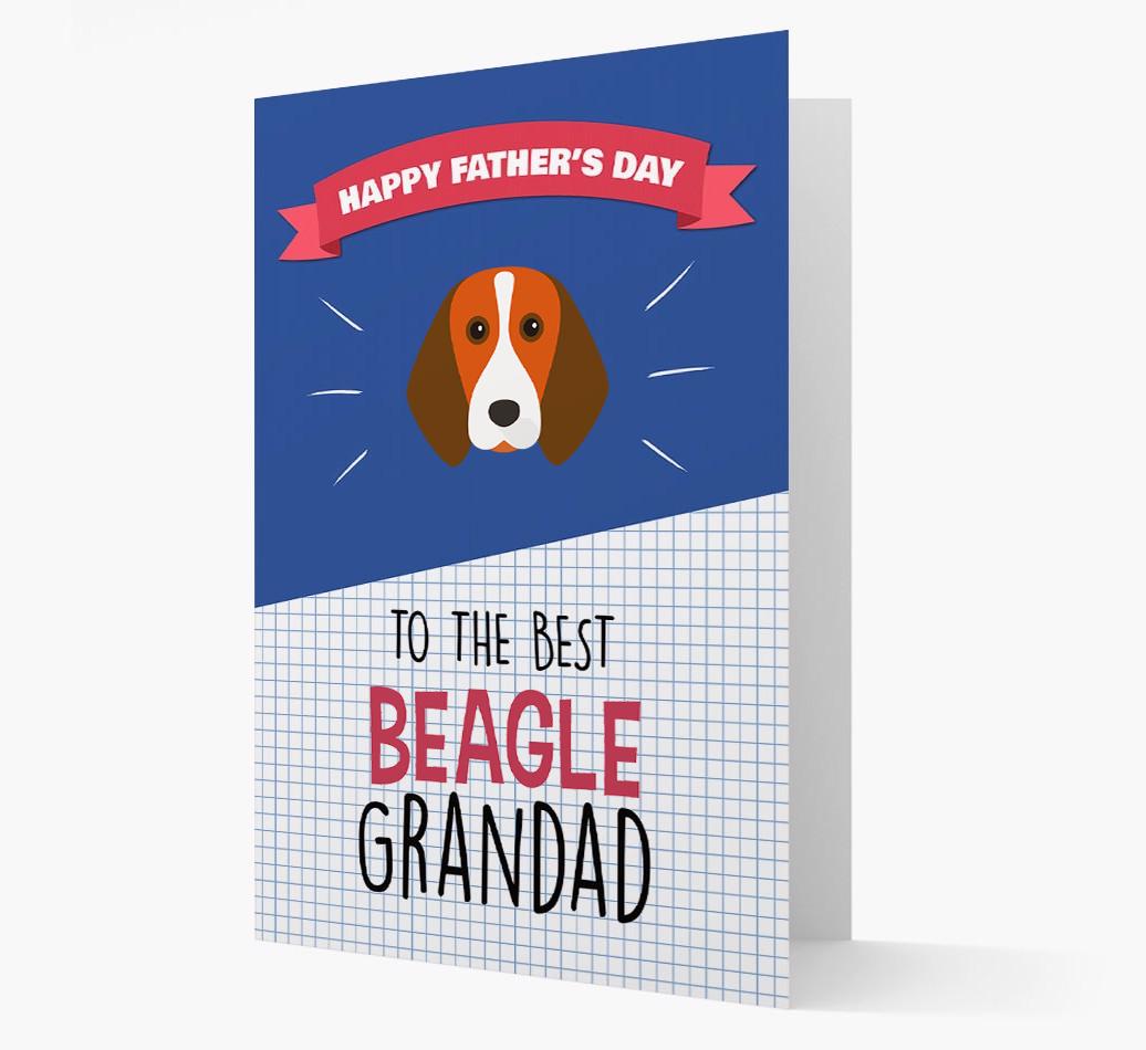 'Best {breedCommonName} Grandad' Card with {breedFullName} Icon