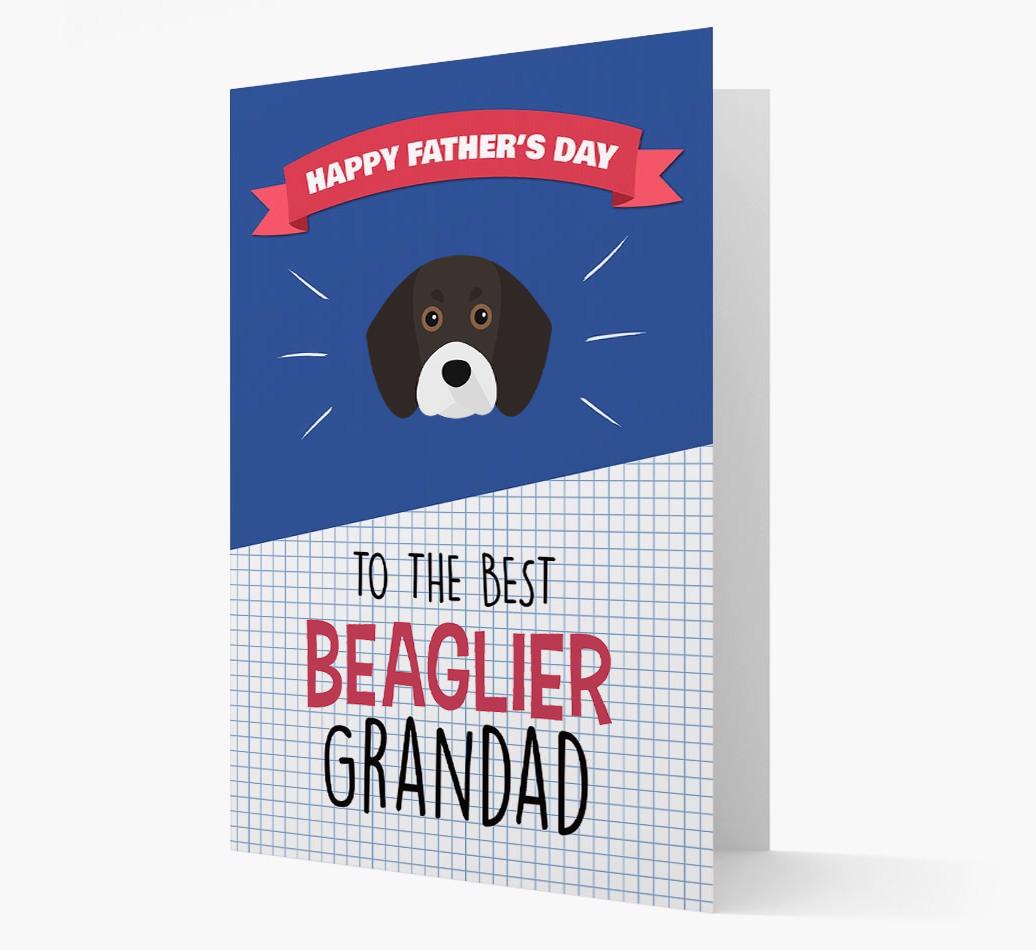 'Best {breedCommonName} Grandad' Card with {breedFullName} Icon