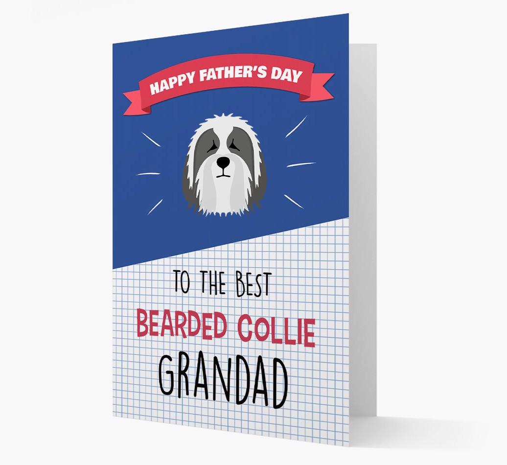 'Best {breedCommonName} Grandad' Card with {breedFullName} Icon