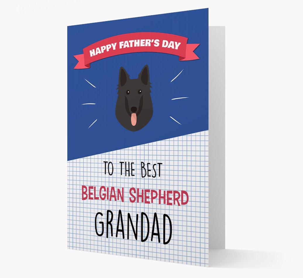 'Best {breedCommonName} Grandad' Card with {breedFullName} Icon