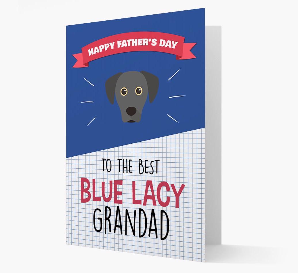 'Best {breedCommonName} Grandad' Card with {breedFullName} Icon