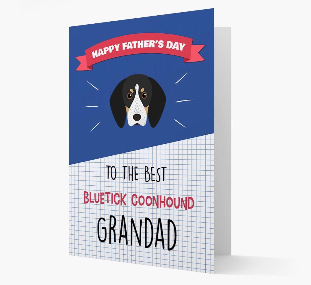 'Best {breedCommonName} Grandad' Card with {breedFullName} Icon
